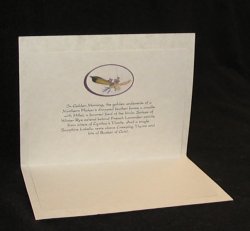 Insert for the Golden Morning Note Card