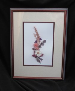 Millet Ascendant, double-matted, wooden frame