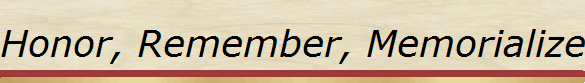 Honor, Remember, Memorialize